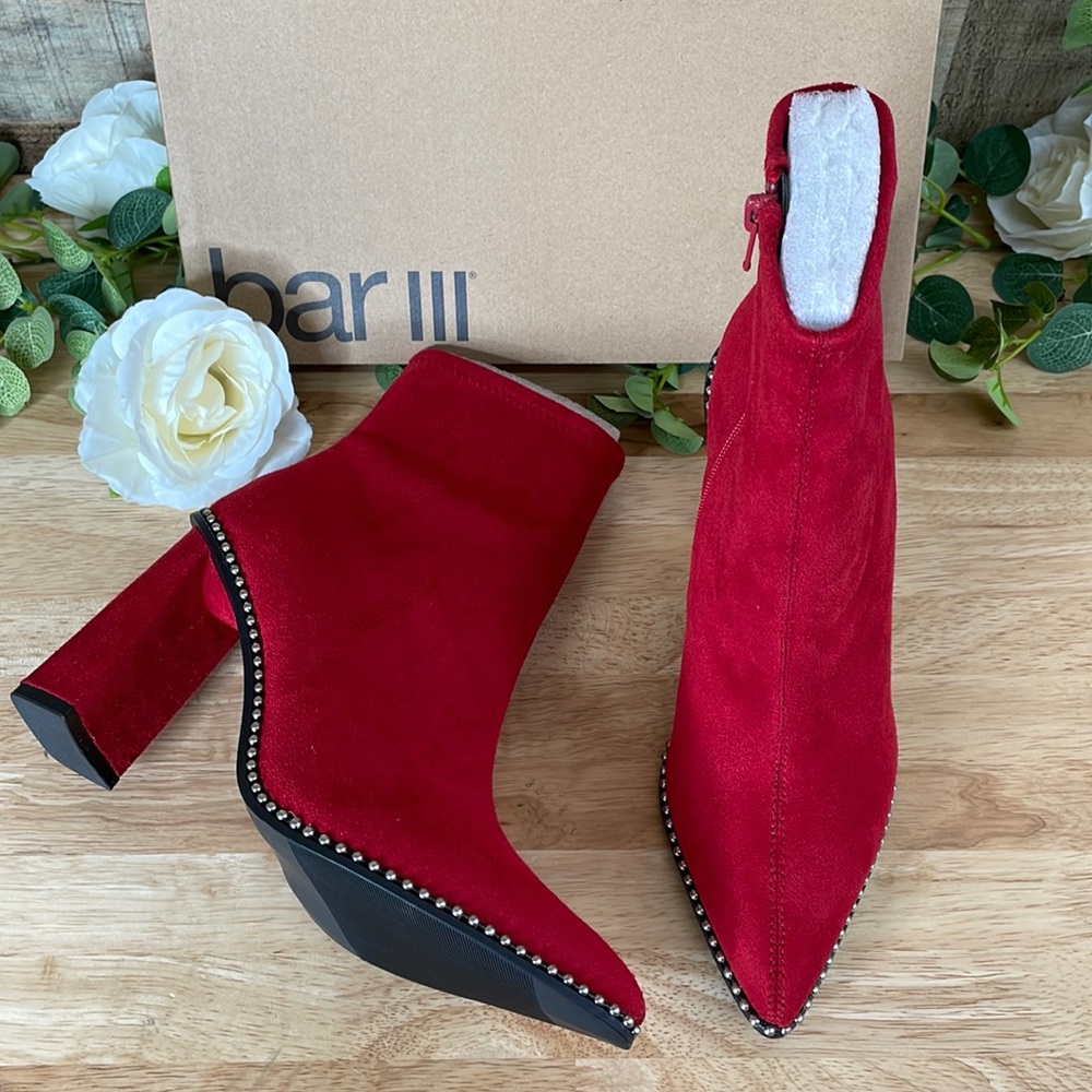 Bar III Laynee Block-Heel Dress Booties 6.5M NWT